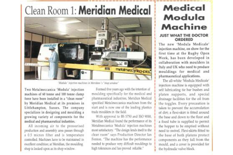 meridian medical moulding cleanroom expansion