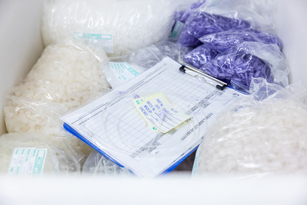 Packing medical supplies sustainably