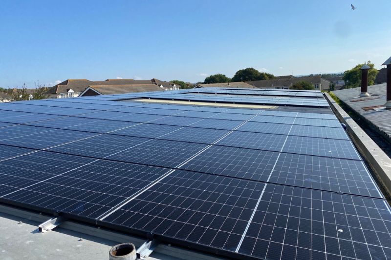 Meridian Medical 320 Solar PV panels instillation